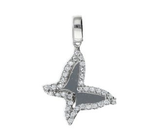 Splendido ciondolo a farfalla in oro 750, un gioiello di lusso perfetto per un'idea regalo preziosa.