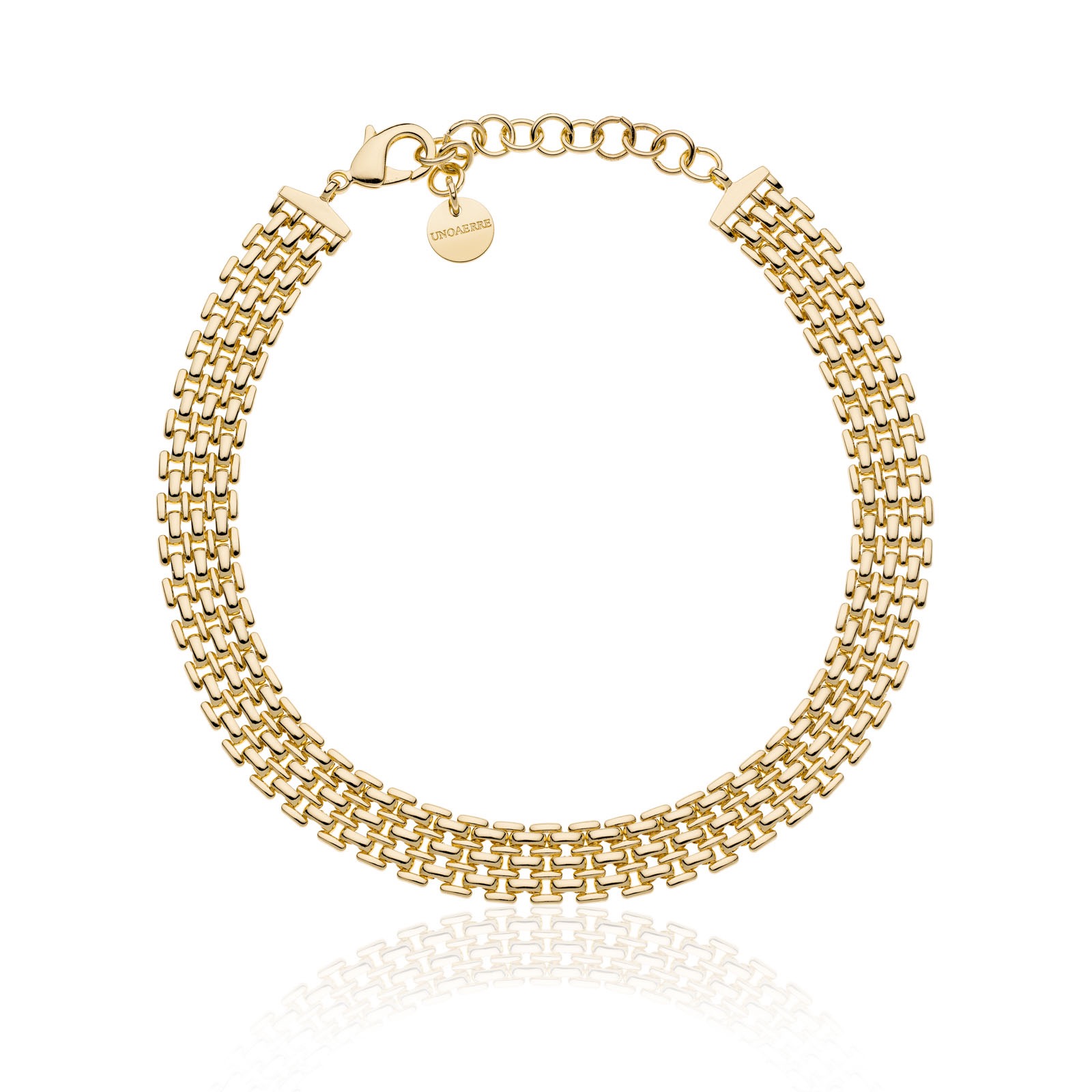 Splendida Collana Catena UnoAerre Dorata, un gioiello di lusso perfetto per un'idea regalo preziosa.