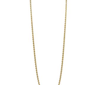 Splendida Collana Corda Oro 750, un gioiello di lusso perfetto per un'occasione speciale.