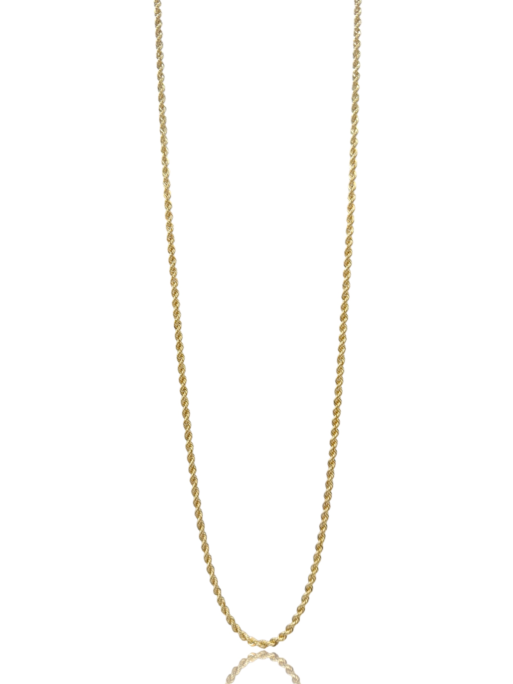 Splendida Collana Corda Oro 750, un gioiello di lusso perfetto per un'occasione speciale.