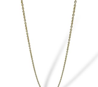 Collana cordone in oro 750, un gioiello di lusso perfetto per un'idea regalo preziosa. (Vista 2)