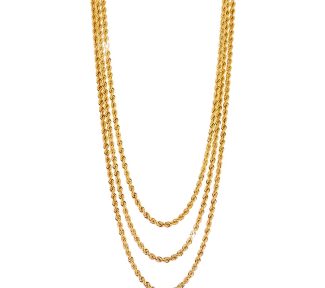 Collana Cordone UnoAerre: un gioiello di lusso che incarna l'eccellenza dell'oreficeria italiana.