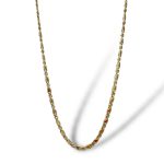 Collana maschile in oro bicolore, un gioiello di lusso perfetto per un regalo speciale.