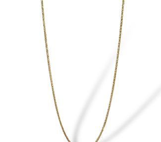 Collana in oro da donna, un gioiello di lusso perfetto per un'idea regalo preziosa. (Vista 2)