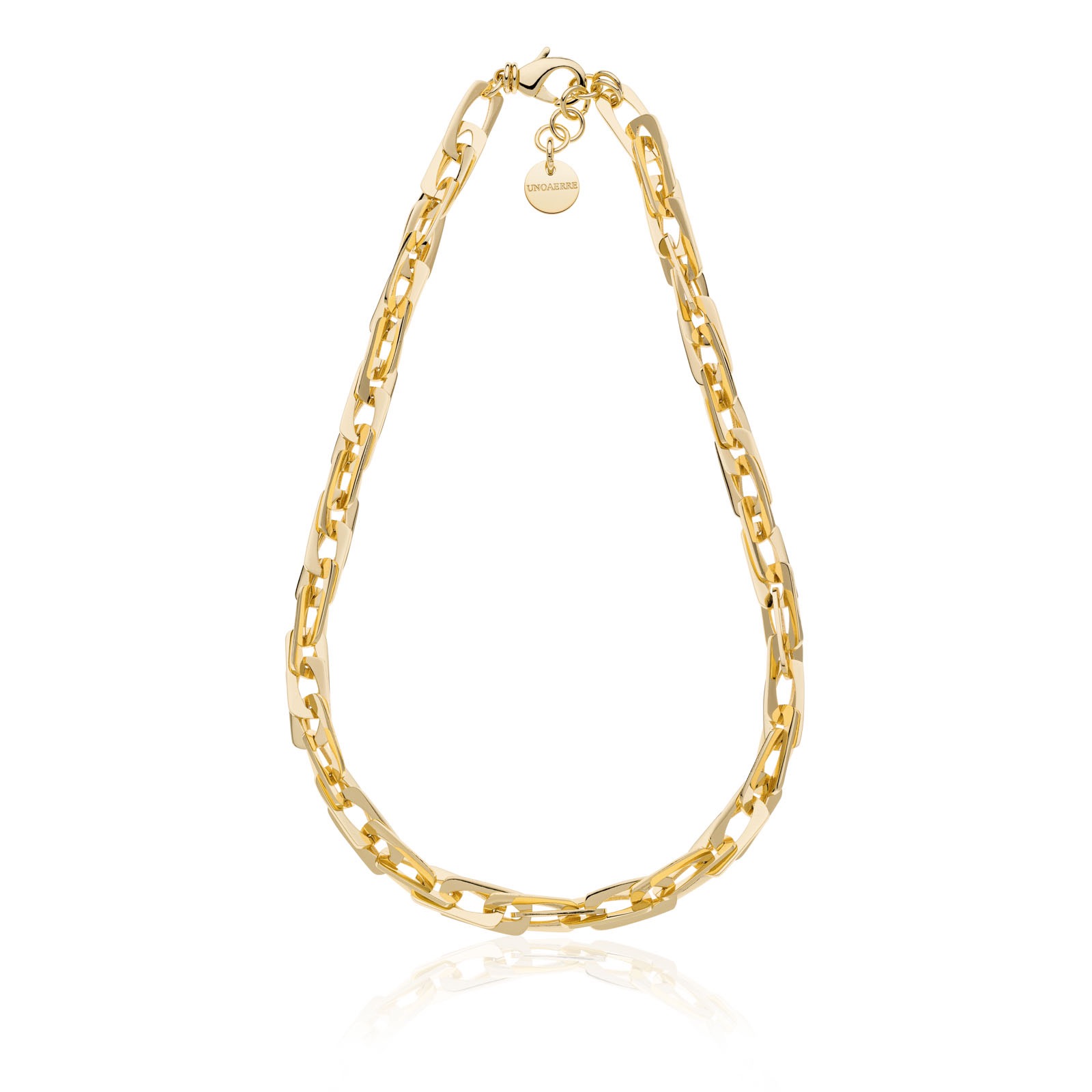 Collana UnoAerre a catena corta, un gioiello di lusso perfetto per un'idea regalo preziosa.