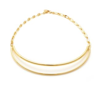 Scopri l'eleganza senza tempo della Collana UnoAerre Rigida, un gioiello di lusso che incarna la raffinatezza dell'alta gioielleria italiana.