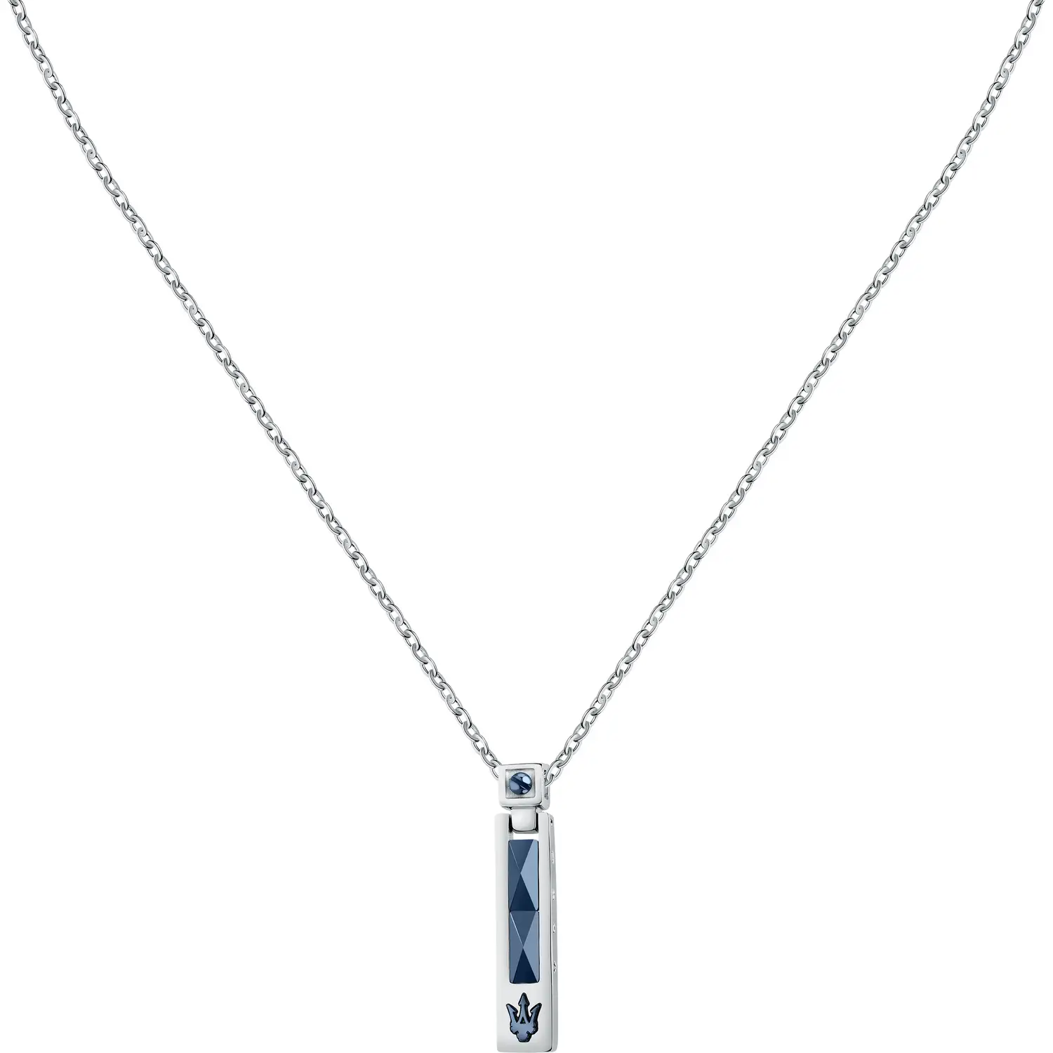 Scopri la Collana Uomo Maserati Ceramic, un gioiello di lusso che incarna l'eleganza maschile. Perfetta come idea regalo preziosa. (Vista 3)