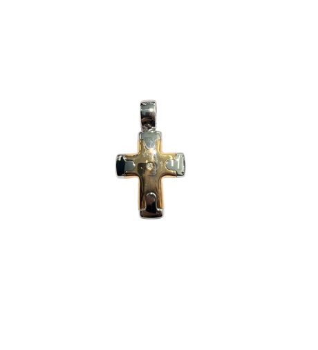 Croce Uomo con Diamante in Oro 750