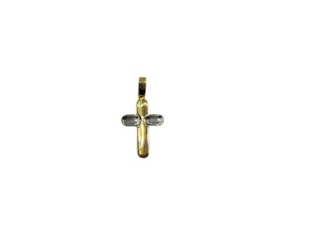 Croce Uomo in Oro 750 Bicolore