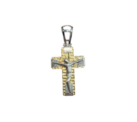 Croce Uomo in Oro 750 Bicolore 5 grammi