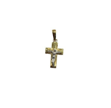 Croce Uomo in Oro 750 Bicolore