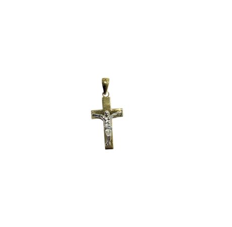 Croce Uomo in Oro 750 Bicolore