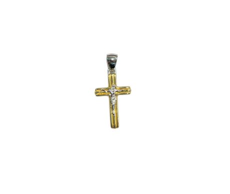 Croce Uomo in Oro 750 Bicolore 1.5 gr