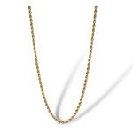 Girocollo da donna con cordone in oro 18k, un gioiello di lusso perfetto per un'idea regalo preziosa.