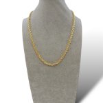 Girocollo da donna con cordone in oro 18k, un gioiello di lusso perfetto per un'idea regalo preziosa. (Vista 2)