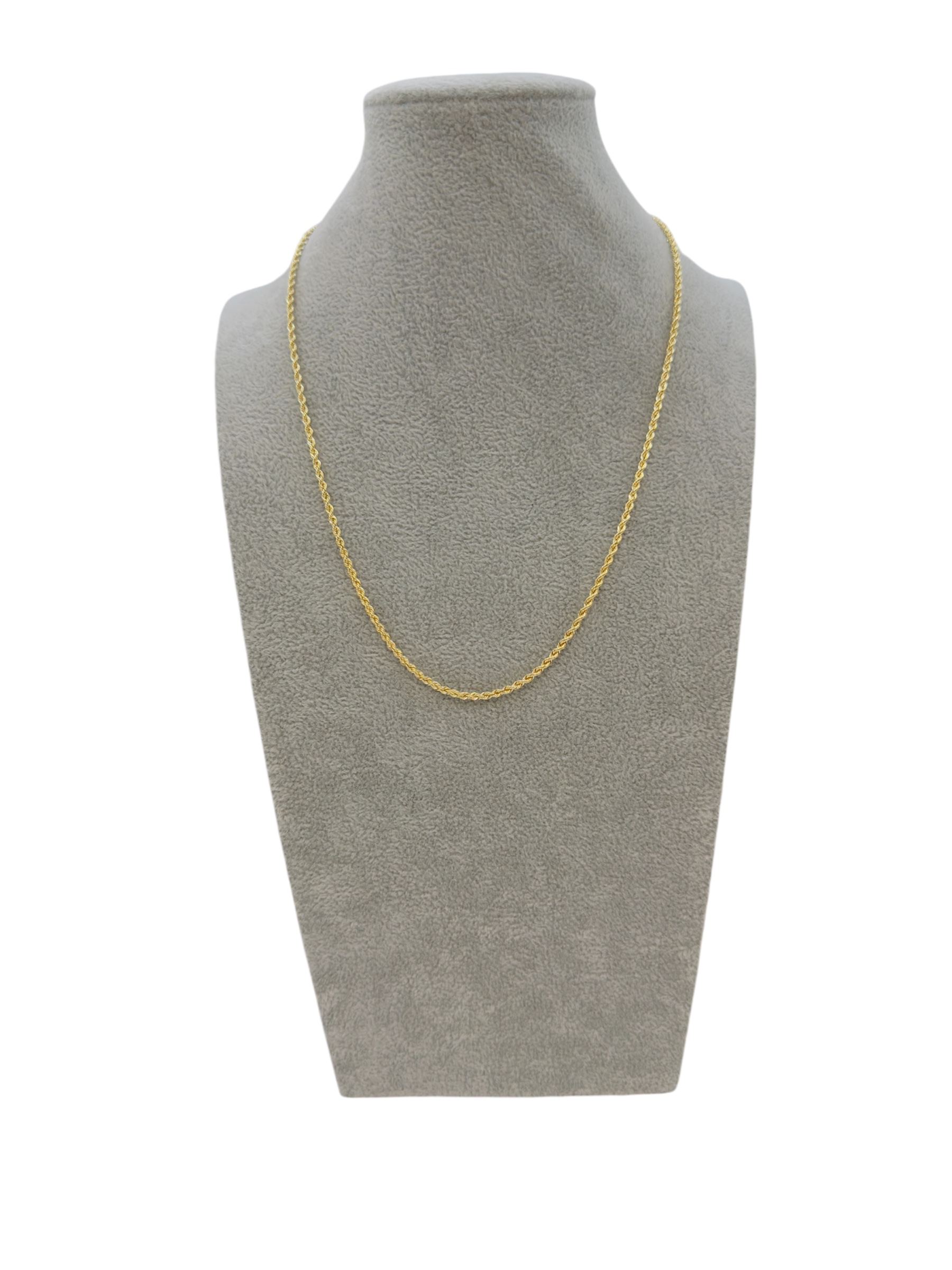 Elegante girocollo da donna in oro 750, un gioiello di lusso perfetto per un'idea regalo preziosa. (Vista 2)