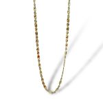 Girocollo in oro bicolore maschile, un gioiello di lusso perfetto per un regalo prezioso.