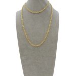 Elegante girocollo da donna in oro, un gioiello di lusso perfetto per un'idea regalo preziosa. (Vista 2)