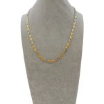 Girocollo da uomo in oro bicolore: un gioiello di lusso per un'eleganza senza tempo. (Vista 2)