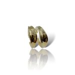 Eleganti orecchini a cerchio in oro 750, un esempio di gioielli made in italy, perfetti per un tocco di lusso.