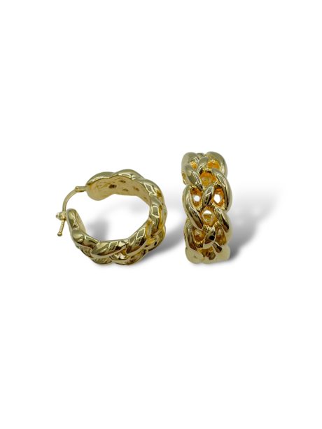 Orecchini Cerchi Oro 750 Giallo 5.6g