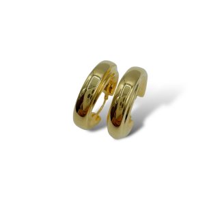 Eleganti orecchini a cerchio in oro 750, gioielli made in italy di alta qualità, perfetti per un tocco di lusso.