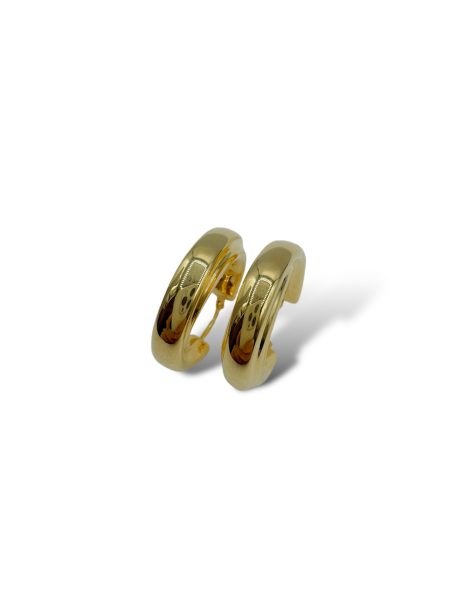 Orecchini Cerchi Oro 750 Giallo 3,2 Gr