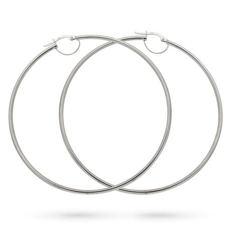 Orecchini Cerchi in Oro Bianco 750 – 4.5 gr