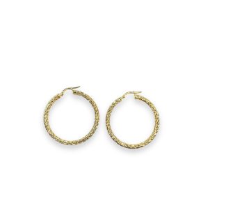 Eleganti Orecchini Cerchi in Oro Giallo 750: un gioiello di lusso per un'eleganza senza tempo.