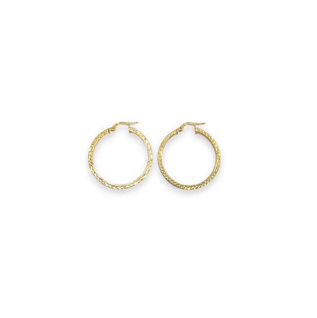 Orecchini a Cerchio in Oro Giallo 18kt 750