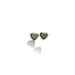 Orecchini cuore oro 750 gialli in oro 18kt