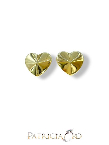 Orecchini Cuore in Oro Giallo 18kt