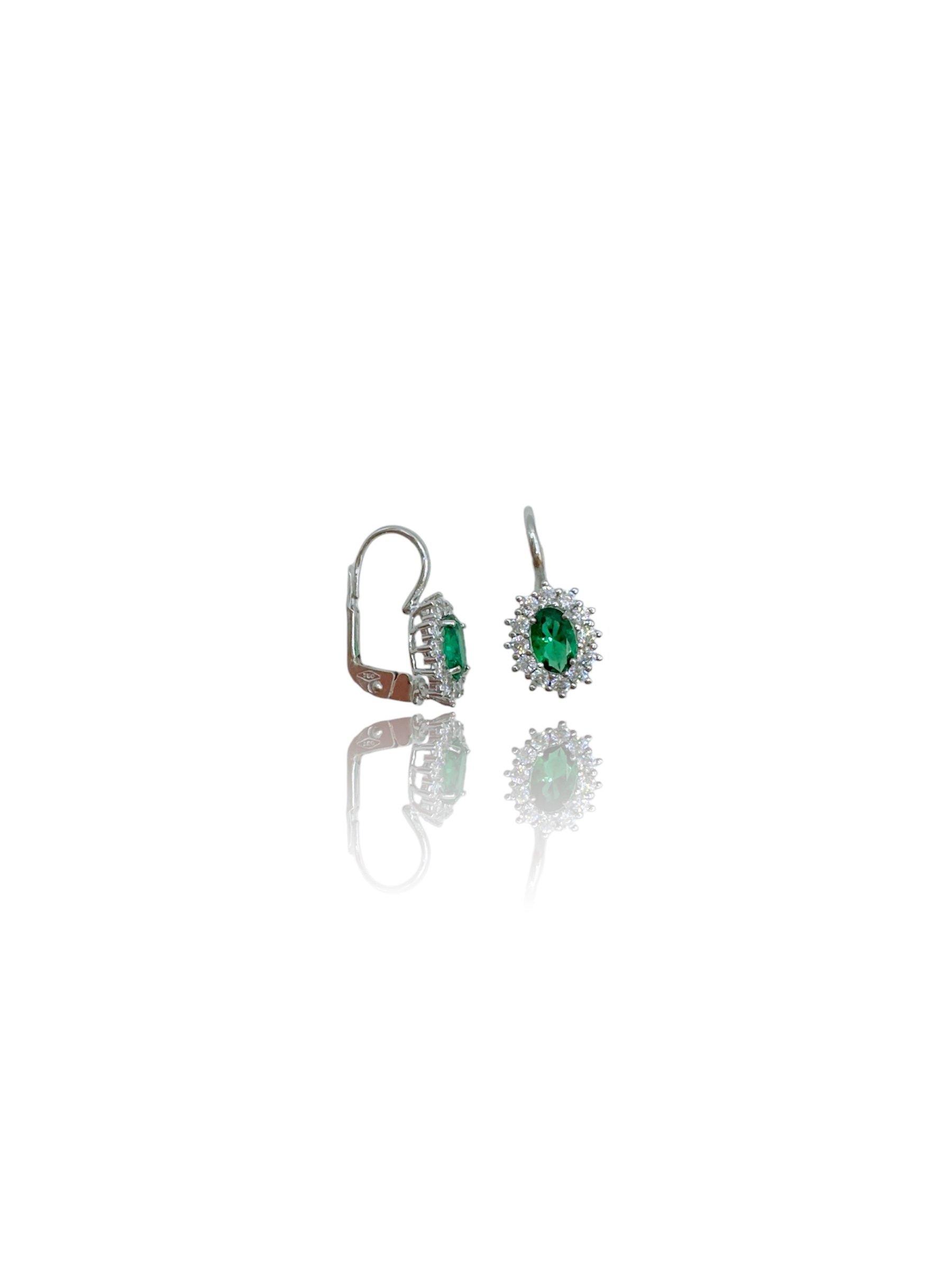 Eleganti orecchini da donna in oro 750 con zirconi, un gioiello di lusso perfetto per un'idea regalo preziosa. (Vista 2)
