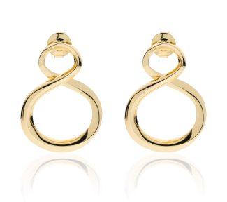 Splendidi Orecchini Pendenti UnoAerre Dorati, un gioiello di lusso perfetto per un'occasione speciale.