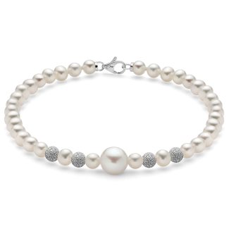 Miluna Bracelet with Freshwater Pearls in 18kt Gold