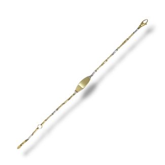 18kt Gold Bicolor Child's Bracelet