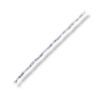 Men's 18kt White Gold Bracelet 3.5g