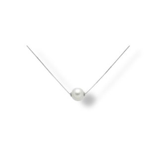 Miluna White Gold Fresh Water Pearl Necklace