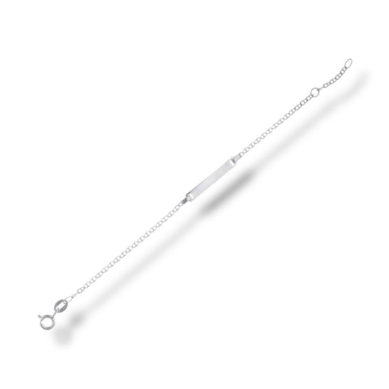 Bracciale per bimbo in oro bianco, un gioiello di lusso perfetto come idea regalo preziosa.