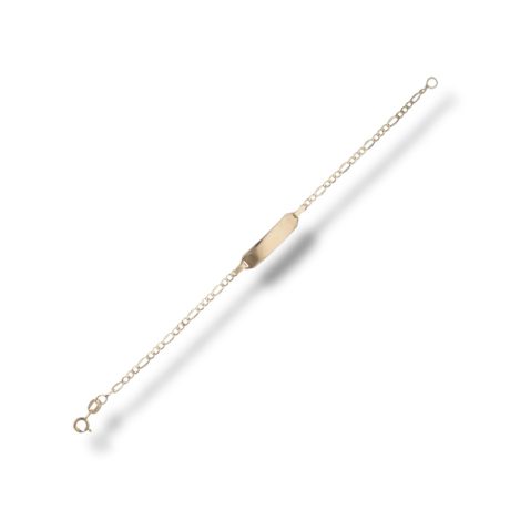Bracciale Bimbo con Targa in Oro 18kt