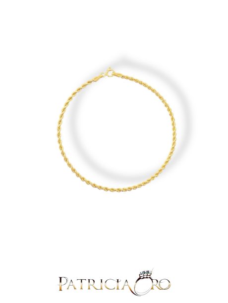 Bracciale Corda Donna in Oro 18kt Giallo