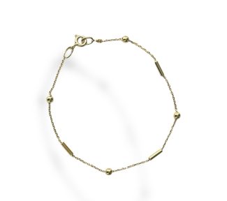 Bracciale da donna in oro giallo, un gioiello di lusso perfetto per un'occasione speciale.