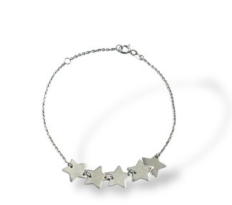 Bracciale Donna Stelle in Oro, un gioiello di lusso perfetto per un regalo prezioso.
