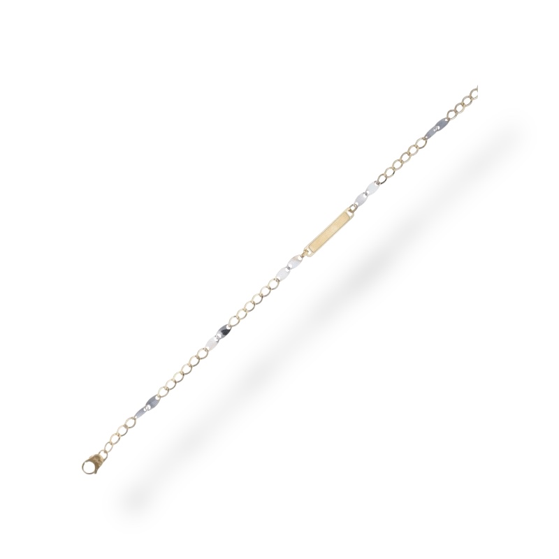 Bracciale maschile con targa in oro, un gioiello di alta gioielleria per un regalo prezioso.