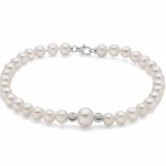Bracciale Miluna in oro 750 con perle preziose: un gioiello di lusso per un'eleganza senza tempo.