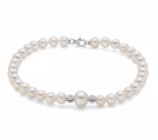 Bracciale Miluna in oro 750 con perle preziose: un gioiello di lusso per un'eleganza senza tempo.