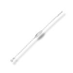 Bracciale in oro bianco per bimbo, un gioiello di lusso perfetto come idea regalo preziosa.