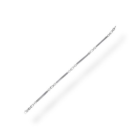 Bracciale Maschile in Oro Bianco 18kt