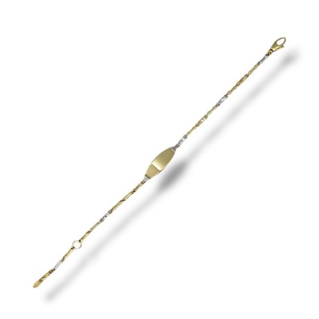 Bracciale Bicolore Oro 18kt per Bambino