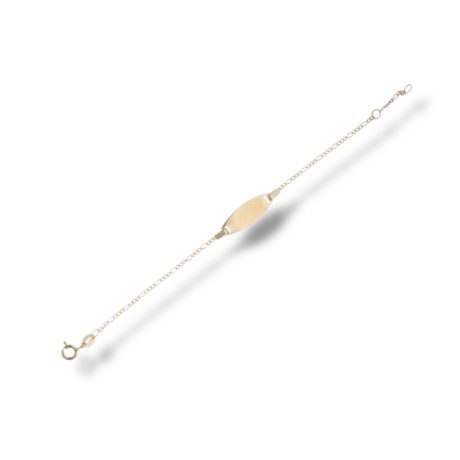 Bracciale Oro Giallo Bimbo con Targa 18kt